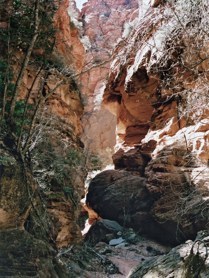A narrow corner