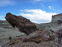 Protruding rock